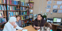 Помощник благочинного Дальнеконстантиновского округа встретился с читателями Суроватихинской библиотеки - Нижегородская епархия