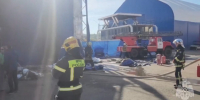 Опубликовано видео тушения пожара в яхт-клубе в Автозаводском районе - Нижегородская правда