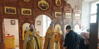 Благочинный Кстовского округа освятил новое здание воскресной школы при Троицком храме в селе Шелокша - Нижегородская епархия