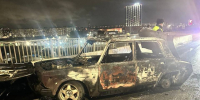 Автомобиль загорелся при ДТП на Молитовском мосту в Нижнем Новгороде - Нижегородская правда