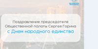 Председатель Общественной палаты Нижнего Новгорода Сергей Горин поздравил нижегородцев с Днем народного единства - Администрация г. Нижний Новгород