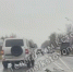 КамАЗ  уронил два столба на дорогу в Кстовском районе - фото 1 - vGorodeN.Ru