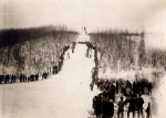 Трамплин в Горьком после открытия в 1920-х годах