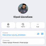 Глава Нижнего Новгорода Юрий Шалабаев создал аккаунт в мессенджере МАХ