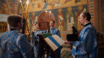 В день особого почитания иконы Божией Матери «Знамение» митрополит Георгий совершил Божественную литургию на Патриаршем подворье Дивеевского монастыря в Москве