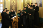 В Алексеевском храме состоялось отпевание профессора и многолетнего преподавателя семинарии Владимира Михайловича Строгецкого