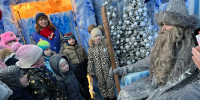 Опубликованы фото и видео «Поезда Деда Мороза» в Нижнем Новгороде - Время Н