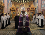 Всенощное бдение в Серафимо-Дивеевском монастыре возглавил епископ Щигровский и Мантуровский Феогност