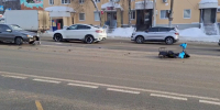 Курьер на велосипеде попал под колеса легковушки в Нижнем Новгороде - фото 1 - vGorodeN.Ru