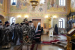 В день памяти преподобного Варнавы Гефсиманского митрополит Георгий возглавил литургию Преждеосвященных Даров в Выксунском Иверском женском монастыре