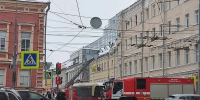 МЧС показало фото с места пожара в центре Нижнего Новгорода - НИА Нижний Новгород