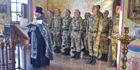 В Георгиевском храме Воскресенского благочиния Нижегородской епархии совершен молебен в честь десятилетия образования Росгвардии - Нижегородская епархия