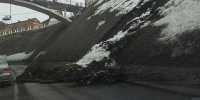 В Нижнем Новгороде на Зеленском съезде произошёл оползень, движение затруднено - Newsroom24.Ru