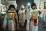 В праздник Воскресения Христова епископ Парамон возглавил богослужения в Городецком Феодоровском мужском монастыре