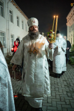 В праздник Воскресения Христова епископ Парамон возглавил богослужения в Городецком Феодоровском мужском монастыре