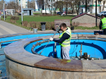 Фонтан расконсервировали в Ленинском районе Нижнего Новгорода