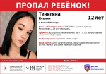 12-летняя девочка пропала в Нижнем Новгороде - фото 1