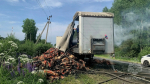 Грузовик с углем для мангала вспыхнул на дороге в Городецком районе