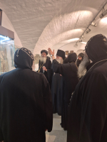 Делегация представителей монашества Коптской Церкви посетила святыни Вознесенского Печерского монастыря
