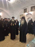 Делегация представителей монашества Коптской Церкви посетила святыни Вознесенского Печерского монастыря