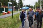 Партийный десант «Единой России» проверил ход благоустройства общественного пространства протяженностью один километр в Лыскове