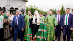 Святейший Патриарх Кирилл совершил Божественную литургию в Серафимо-Дивеевском монастыре