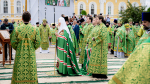 Святейший Патриарх Кирилл совершил Божественную литургию в Серафимо-Дивеевском монастыре