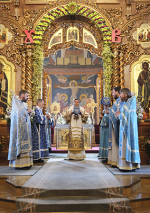 В Серафимо-Дивеевском монастыре богослужения возглавил митрополит Курганский и Белозерский Даниил