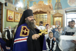 В праздник Преображения Господня управляющий Городецкой епархией возглавил Божественную литургию в Крестовоздвиженском монастыре села Быдреевка