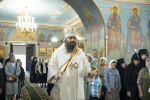 В праздник Преображения Господня управляющий Городецкой епархией возглавил Божественную литургию в Крестовоздвиженском монастыре села Быдреевка