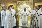 В праздник Преображения Господня управляющий Городецкой епархией возглавил Божественную литургию в Крестовоздвиженском монастыре села Быдреевка