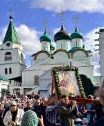 В Нижнем Новгороде состоялся традиционный крестный ход по трем монастырям с иконой Божией Матери «Страстная»