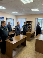 Помощник благочинного Московского округа совершил молебен и литию в нижегородской пожарно-спасательной части №25