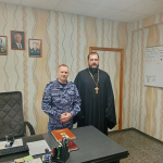 Клирик Воскресенского благочиния Нижегородской епархии провел духовные беседы с сотрудниками Росгвардии и МВД