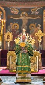 В Серафимо-Дивеевском монастыре богослужения совершил архиепископ Новогрудский и Слонимский Гурий